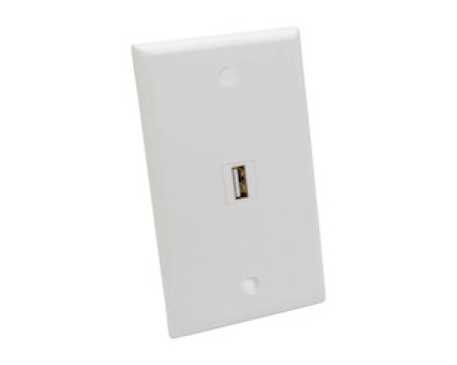 TRIPP LITE U060-000-KPA-WH         USB 2.0 ALL-IN-ONE, KEYSTONE/PANEL MOUNT ANGLED, COUPLER F/F , WHITE