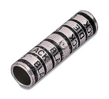 THOMAS & BETTS  54804                 Copper Two-Way Splice, Long Barrel, Max 35kV, Wire Size #8 AWG, Length 1.75in, Diameter 0.27in, Silver Plated, Die Code 21, Red