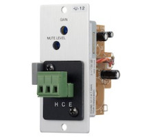 TOA ELECTRONICS INC  U-12ST                 Amplifier Line Input Module, Unbalanced, Removable Terminal Block, 220 Kilo Ohm, 20 Hertz to 20 Kilohertz, -106 dB Noise, 1.38
