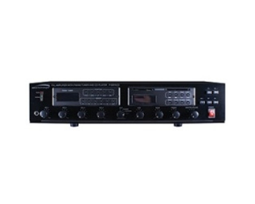 SPECO TECHNOLOGIES  P60FACD                 60 Watt P.A. Amplifier with FM Tuner and MP-3 Ready CD Player
