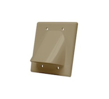 VANCO  WPBWI                 Bulk Cable Wall Plates, Single & Ivory