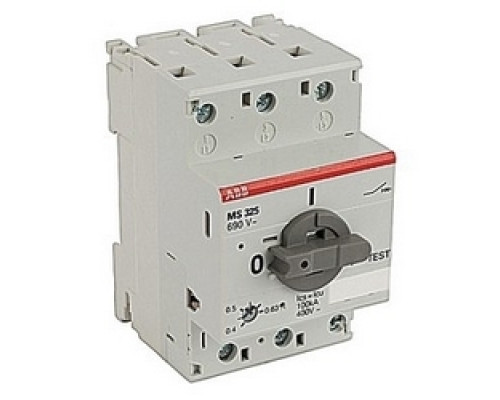 ABB  MS325-0.63   0.40 to 0.63 amps MS 325 manual motor protector that has been replaced by the MS132-0.63 manual motor protector