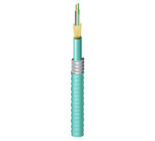 BELDEN  FI3D006A9   6-F FX INDOOR TB CABLE, OM3 OFCP INTERLOCK ARMOR, AQUA JACKET
