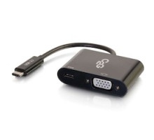 C2G  CG29533                 USB-C to VGA and USB-C Charging Black