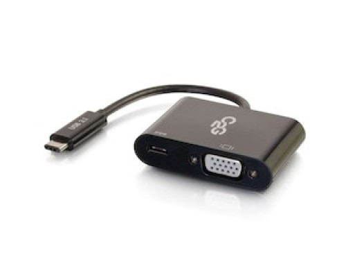 C2G  CG29533                 USB-C to VGA and USB-C Charging Black