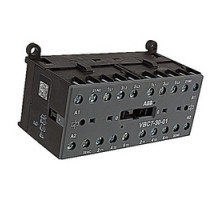 ABB  VBC7-30-01-01   16 amp, 3 pole mechanically interlocked and screw terminated miniature contactor with 24V DC coil and 2 NC auxiliary contacts