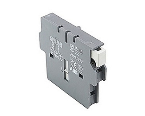 ABB  CAL18-11B   Side mounted 1 NO and 1 NC auxiliary contact block for A145 through A300 lighting contactors