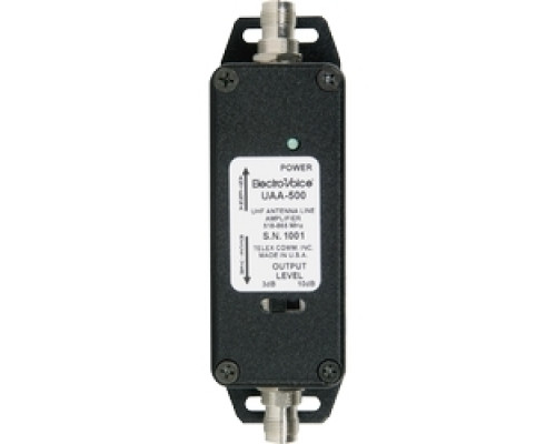 ELECTRO-VOICE  UAA-500                 UHF Antenna Amplifier, 3 or 10db Gain, Works with APD4+, UAD4, REV and RE-1 Series CDR-1000