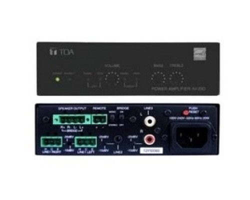 TOA ELECTRONICS INC AV-60S         Digital Micro Amplifier, 70 Volt, 1 60 Watt at 4 Ohm, 6