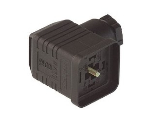 HIRSCHMANN 932547200  GDMW 3011 DF black; Cable Sockets according to DIN VDE 0722 section 1-2 and for gas safety shut-off device according to DIN 3394 T1, 6 mm air and creepage gap according to DIN VDE 0700 T1 IEC 335-1 and DIN VDE 0722, 3 contact