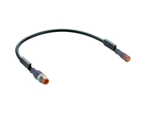 LUMBERG AUTOMATION  934898003  RST 5-RKM 5-671/1 M   Sensor/Actuator Cordset, Double-ended: M12, 5-Pole, Male Straight Connector - M8, 5-Pole Female Straight Connector. Cable: PVC Jacket, 0.34 mm2 Ca. AWG 22, Black Color, 1 Meter Length.