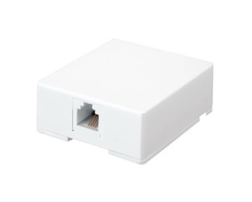 VANCO  CMTJ4W                 Color Mate Surface Mount Jack, Type: Single Jack Type: 4-Conductor & Color: White