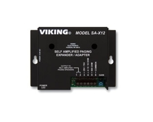 VIKING ELECTRONICS  SA-X12                 Self Amplified Paging System Expander/Adapter