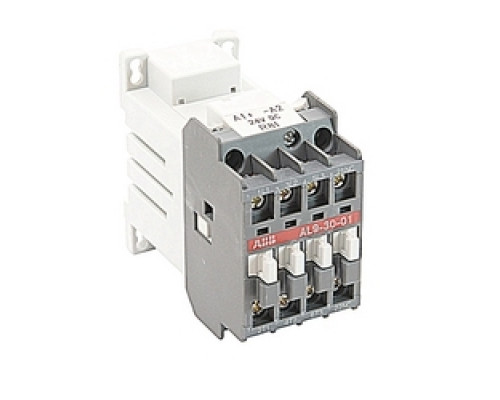 ABB  AL9-30-01-81   Contactor, 3-P N/O, 24 V DC, 9A AC3, Includes 1NC Aux Contact Fvnr, Open