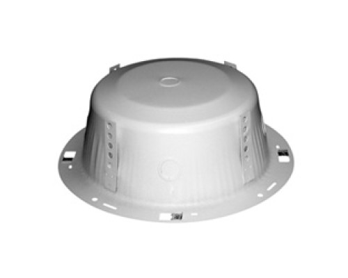 QUAM-NICHOLS COMPANY  ERD8U                 Back Box Enclosure, Round, 275 CID, 2x Snap-In, Tie-off Straps, White Powder Coat Finish