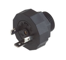 HIRSCHMANN 931298001  GSP 211 PG11 black; Appliance connector with thread, threaded sleeve, grip ring, o-ring NBR , 2 contacts + PE, DIN EN 175 301-803-A, Type A