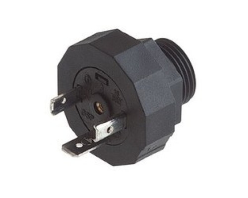 HIRSCHMANN 931298001  GSP 211 PG11 black; Appliance connector with thread, threaded sleeve, grip ring, o-ring NBR , 2 contacts + PE, DIN EN 175 301-803-A, Type A