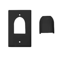 VANCO  120613X                 Custom Two-Piece Bulk Cable Wall Plates, Single & Black