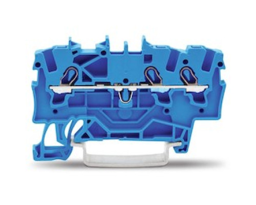 WAGO CORPORATION  2001-1304   3-conductor Through Terminal Block, 1.5 Mm2, Blue; Suitable For Ex E II Applications