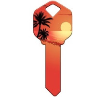 HOWARD KEYS  SC1-HK53                 Decorative Key Blank, Schlage, Sunset Design