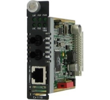 PERLE SYSTEMS 05052890  CM-1110-S2ST160 - Managed 10/100/1000Base-T Media and Rate Converter Module: 10/100/1000BASE-T RJ-45 to 1000BASE-ZX 1550 nm single-mode ST , Managed or unmanaged operation
