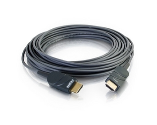 C2G  CG41372  CG41372                 HDMI Active Optical Cable, High Speed, Plenum, Male to Male, 4K at 30 Hertz Resolution, 6 Volt, 0.8 Watt, CMP Rated, 75’ Length, Gray