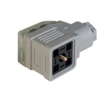 HIRSCHMANN  933029106   GDME 2011 grey; Cable Socket with central screw M 3 x 40, strain relief and transparent cover, possibility to fit electronic inserts, 2 contacts + PE, PG11, Type A, DIN EN 175 301-803-A