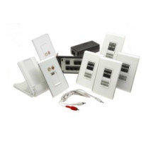 ON-Q/LEGRAND  AU5714WH                 Zone Kit, Studio, 4-Zone, Charge and Play, White, For Audio System