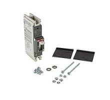 ABB  A1A100TW-1   1 pole, 100 amps rated at 240V AC and 125V DC, fixed trip point molded case circuit breaker, with a thermal magnetic trip device and 10kA at 240V AC and 5kA at 125V DC interrupt current rating