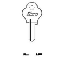 KABA ILCO CORP  1528 NP A11  AA01213002                 Cylinder Lock Key Blank, Brass, Nickel Plated, 11 Price Group, For Import