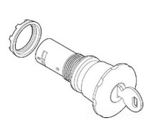 ABB  CE4K1-10R-02   Compact Emergency Stop - Key release - Mushroom 40mm - Red - Non-illuminated - Black plastic - 2NC