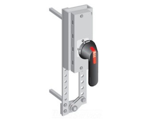 ABB  OTZW25   Two switches connected with a mechanism operating into I-O-II positions. Two 3 or 4-pole switches needed.