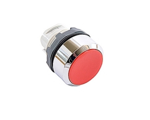 ABB  MP1-30R   22mm Modular - Pushbuttons MOM, Flush, Chrome Bezel Red