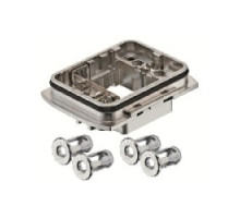 HARTING  11123000302   Han-Yellock Housing: Han-Yellock bulkhead housing-Molly Bolts