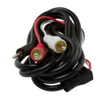 ON-Q/LEGRAND  AC2725BK  AC2725-BK                 Audio Cable, 28 AWG, 25’ Length, Stereo 3.5 MM to L/R, Nickel/RCA/Gold Plated Connector, Black