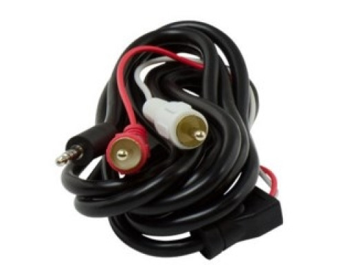 ON-Q/LEGRAND  AC2725BK  AC2725-BK                 Audio Cable, 28 AWG, 25’ Length, Stereo 3.5 MM to L/R, Nickel/RCA/Gold Plated Connector, Black