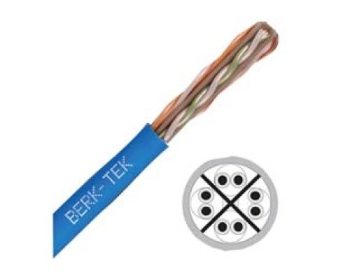 BERK-TEK  10167476                 LANmark-2000, Category 6+, Riser UTP Cable, Blue, Reel