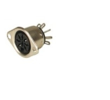 HIRSCHMANN  931613200   MAB 8 SN; Panel-mounted Socket with flange solder joint, 8 contacts, female, DIN 45 326, 4A 34V AC/DC