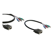 KRAMER 92-3103006 C-GM/3RVM-6         15-Pin HD M to 3 RCA M Breakout Cable - 6’