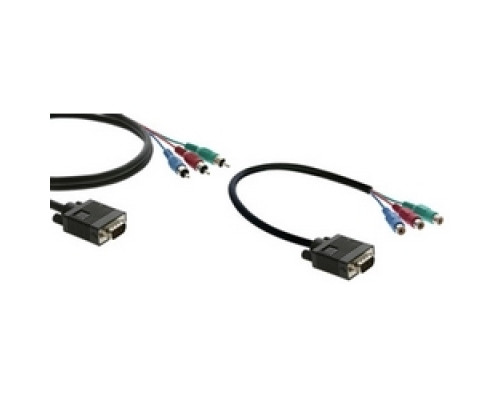 KRAMER 92-3103006 C-GM/3RVM-6         15-Pin HD M to 3 RCA M Breakout Cable - 6’