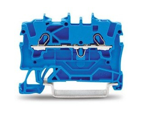 WAGO CORPORATION  2001-1204   2-conductor Through Terminal Block; 1.5 mm2; For Ex E II And Ex I Applications; Side And Center Marking; For Din-rail 35 X 15 And 35 X 7.5; Push-in CAGE CLAMP