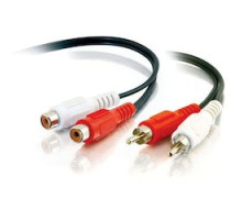 C2G  CG40468  CG40468                 Audio Extension Cable, RCA Stereo Audio Male to RCA Stereo Audio Female, 6’ Length, Black