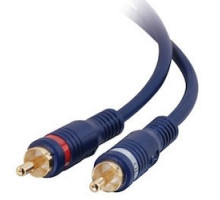 C2G  CG29101  CG29101                 RCA Stereo Audio Cable, Male to Male, 50’ Length, PVC Blue Jacket