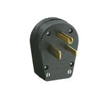 LEVITON  931   30/50 Amp, 250 Volt, Plug, Angle, Grounding, Black
