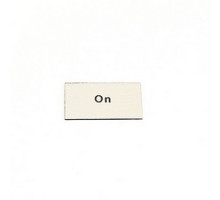 ABB  1SFA611930R1038   Brushed aluminum on black plastic legend plate insert with 