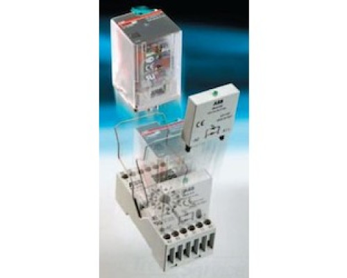 ABB  1SVR405621R3100   Interface Relay with LED 2 C/O Contacts 250V/10A 230 V AC Coil