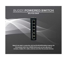 BTU RESEARCH LLC  BTU-SW4P   HIPOE Powered, 4-Port Switch