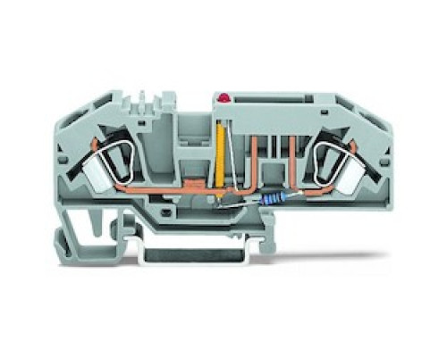 WAGO CORPORATION  282-698/281-449   TERMINAL BLOCK FUSED SPRING  8MM 12V/24-10AWG IND GRAY