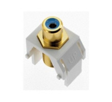 ON-Q/LEGRAND  WP3464WH                 Keystone Insert, Audio/Video, RCA to F Connector, 0.87