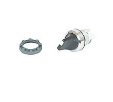 ABB  M3SS2-30B   Modular Selector Switch - 3-Pos Momentary, spring return from A and C to B - Short handle - Black - Non-illuminated - Chrome metal - No contact block